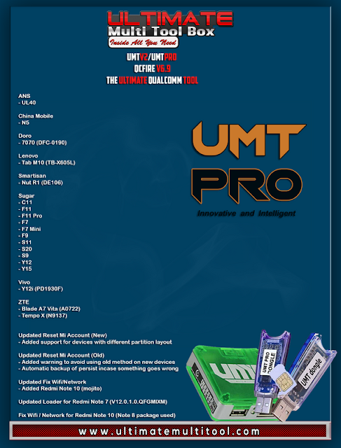 UMTv2 / UMTPro QcFire v6.9 - More devices and features with added Sugar