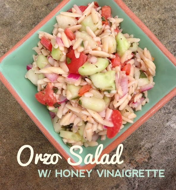 Orzo Salad w/ Honey Vinaigrette Dressing Recipe