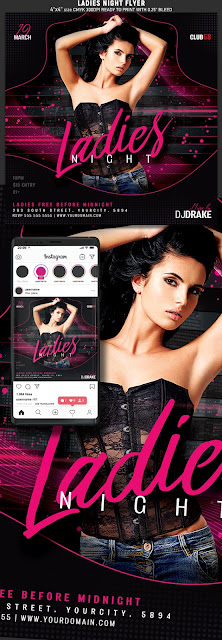  Ladies Night Flyer Template