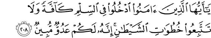 Surat Al-Baqarah Ayat 208