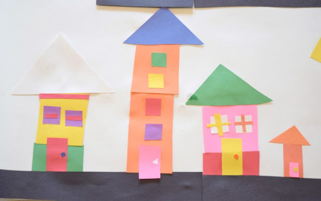 Invitation To Create: City Planner. Open ended creative construction or building paper craft for kids. Great for fine motor development. Perfect for preschoolers, kindergartners, and elementary students, and allows exploration of shapes and colors.