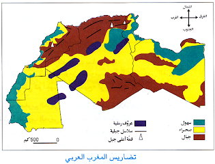 خصائص المغرب العربي الطبيعيّة - دروس الجغرافيا السنة السادسة أساسي