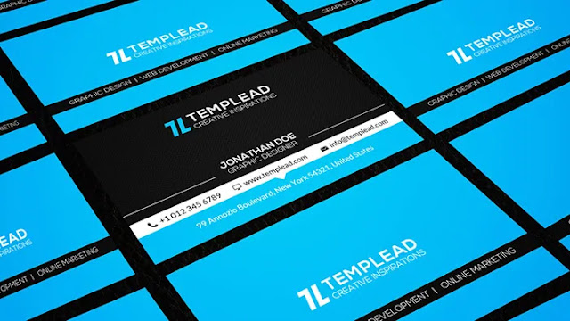 business card template psd free download