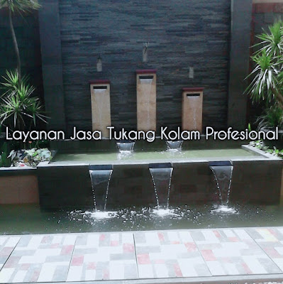 Jasa Tukang Kolam Ikan Koi Minimalis Surabaya | Jasa Pembuatan Kolam Minimalis Waterwall Terbaik Surabaya