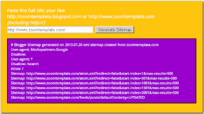 Blogger-Sitemap-Generator