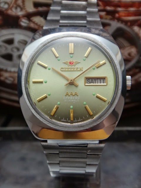 190) ***CITIZEN AAA CRYSTAL VINTAGE AUTOMATIC MEN WATCH ( SOLD )