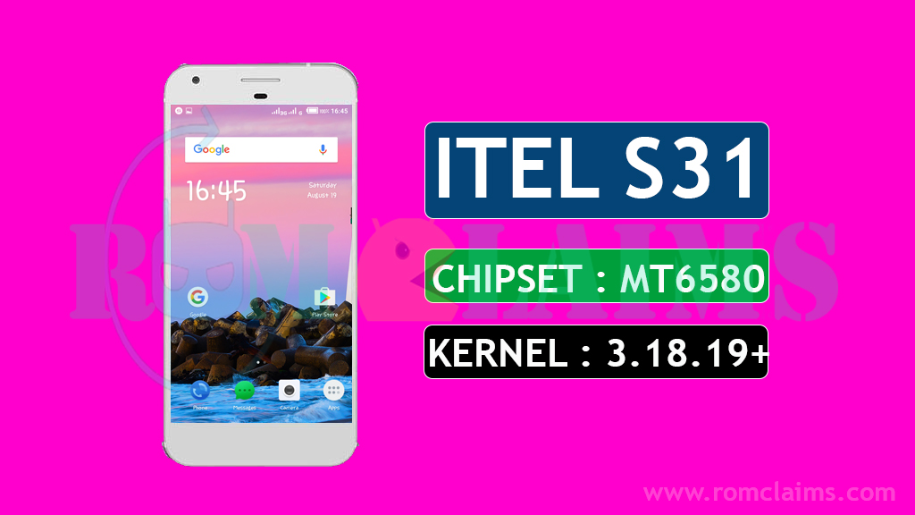 [MT6580] [6.0.1] ITEL S31 Rom For MT6580 || Kernel 3.18.19+ MM
