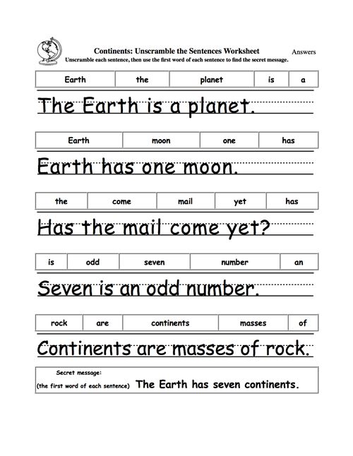 Free Earth Day Worksheets For 2nd Grade