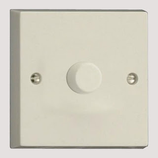 Varilight White 400W 1 Gang 2-Way Push-On/Push Off Intelligent Dimmer Switch - IQP401W