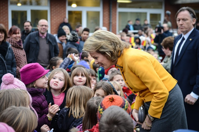 Queen Mathilde visit to a center for children who need special medical care