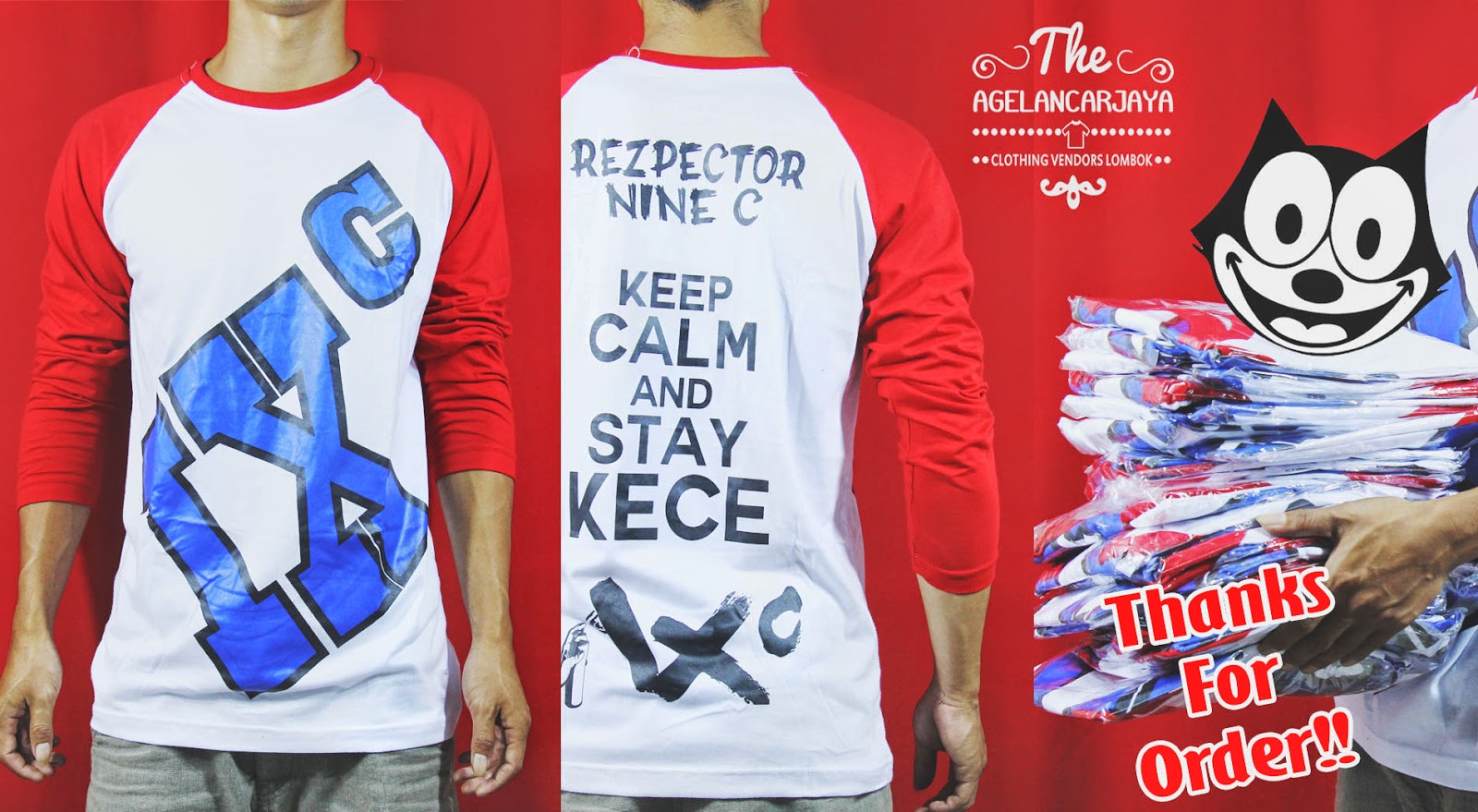 Kaos Raglan RESPECTOR NINE C