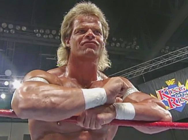 WWF / WWE King of the Ring 1993: The Narcissist Lex Luger strikes a pose before facing off against Tatanka