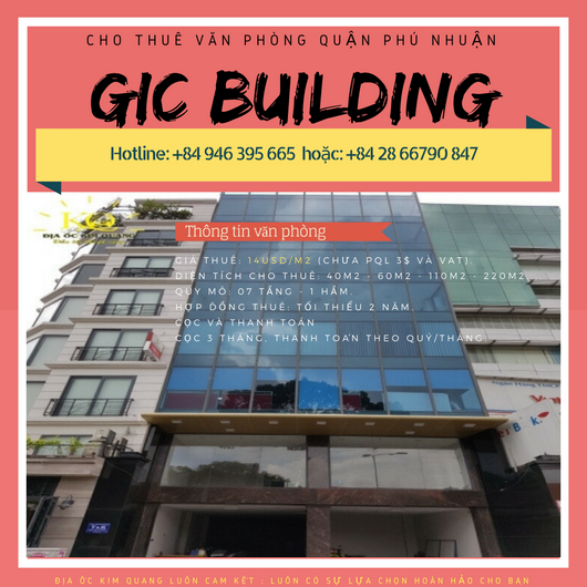 Cho thuê văn phòng quận Phú Nhuận Gic Building