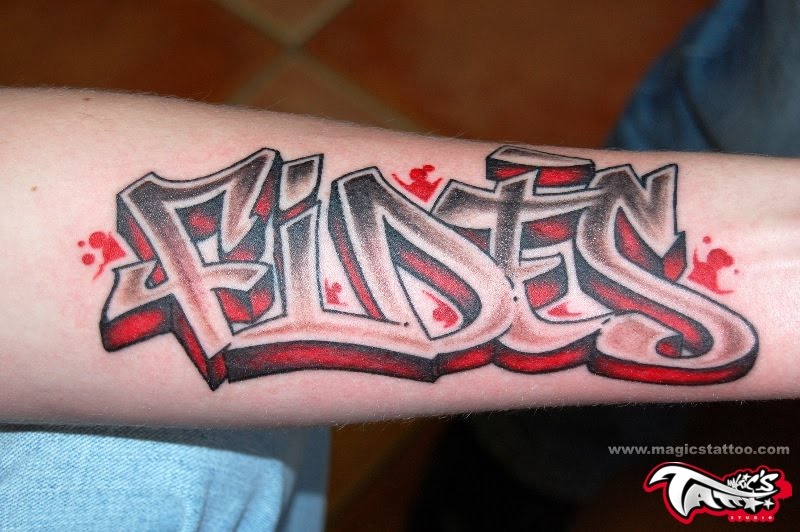 Painting Graffiti Tattoo Design