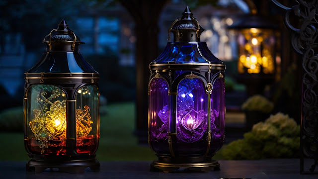 Outdoor Magic Glass Lamps