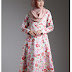 Dress Hijab Motif Bunga