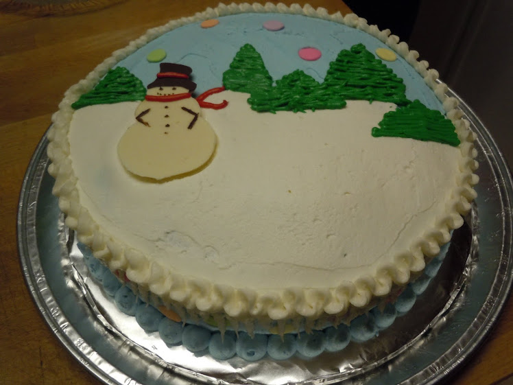 Snowman cake