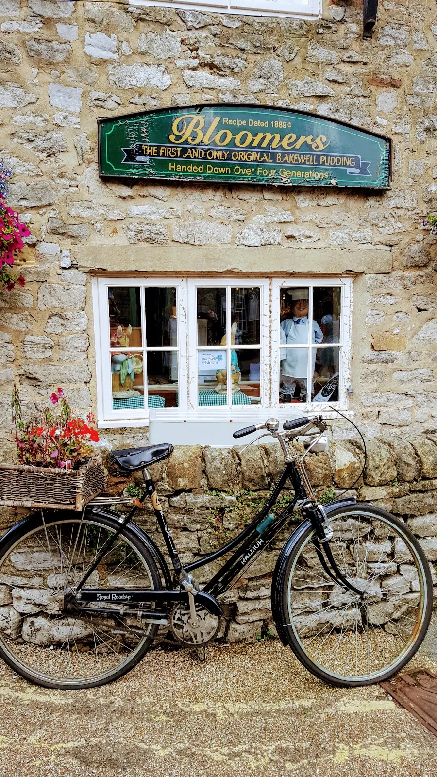 Bike outside bakery