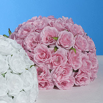 Pink rose bud centerpiece will