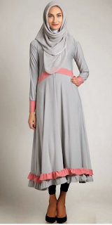 Desain Baju Dress Muslim Model Terbaru 2017