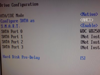 Configure SATA as IDE