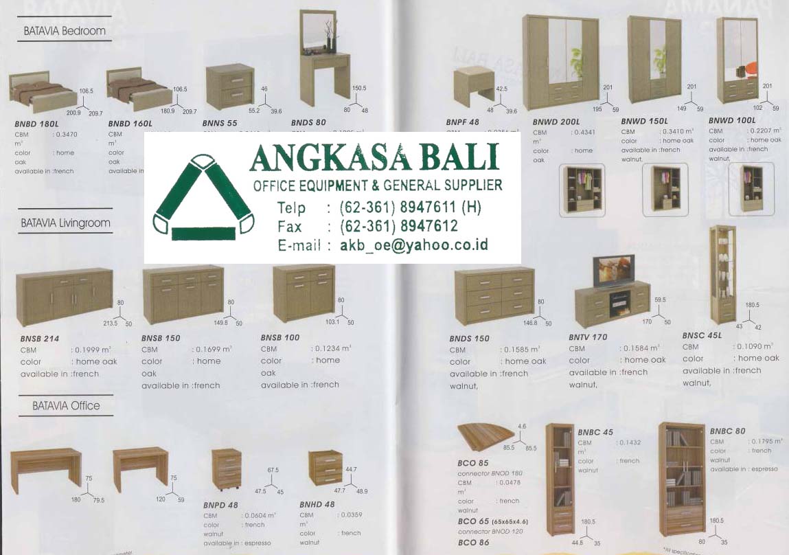 Angkasa Bali  Furniture Distributor Kursi Meja Kantor Bali 