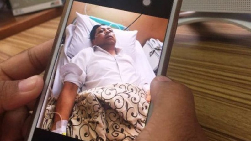 Foto Setya Novanto yang sedang dirawat di RS Medika Permata Hijau