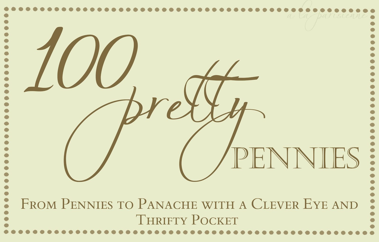 100 Pretty Pennies: Chandelier