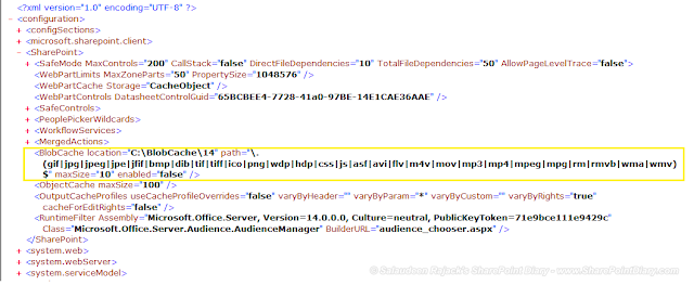 sharepoint 2010 blob cache