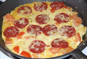 Pepperoni Omelets! Soooo good!