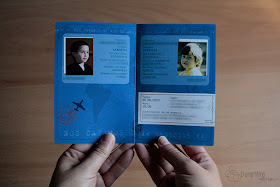 Invitación de boda - pasaporte - Pegotiblog
