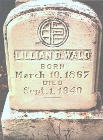 مقبرة "ليليان دي. والد" Lillian Wald
