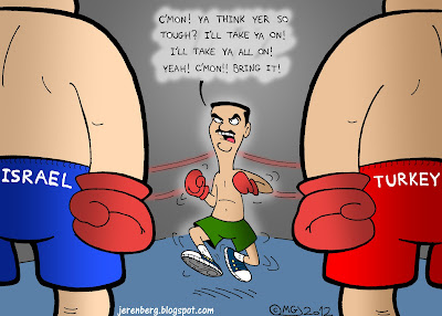 little bashar assad syria cmon ya think yer so tough ill take ya all on yeah bring it israel turkey big boxers standing in ring