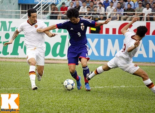 Xem lại 90 phút trận U19 AS Roma vs U19 Nhật Bản