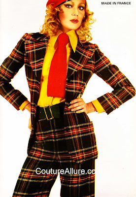 vintage plaid suit, 1972