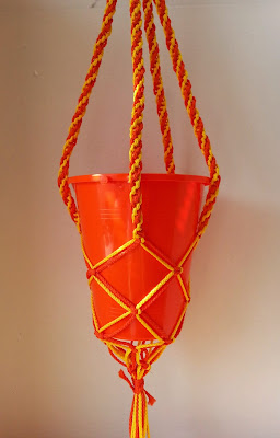 Macrame Hanging Organization from Hands On Crafts For Kids.