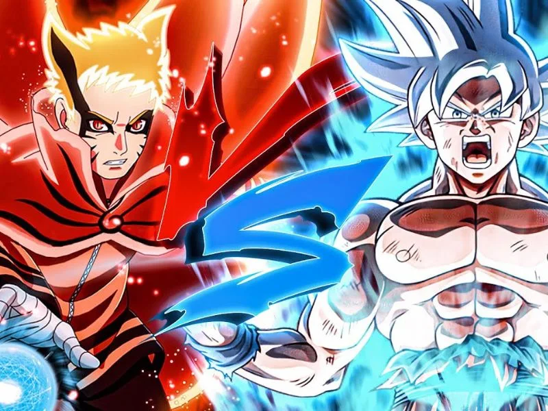 Goku Ultra Instinct vs Naruto Baryon Mode