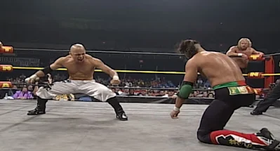 TNA Weekly PPV Review - June 10, 2002 - Low Ki prepares to strike Tony Mamaluke