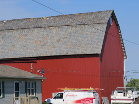 barn with slate roof
