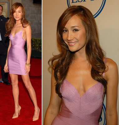 maggie q feet