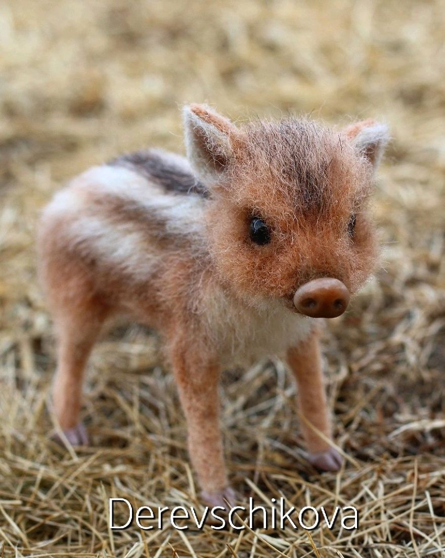 needle felted animals