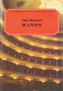 Jules massenet: manon (vocal score)