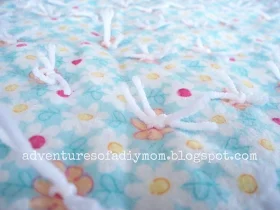 how to make a tie quilt blanket