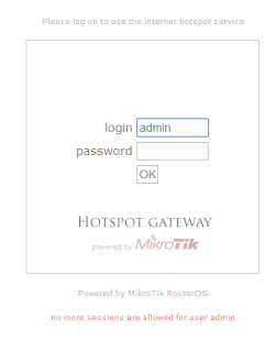 Error Pada Halaman Login Page Mikrotik