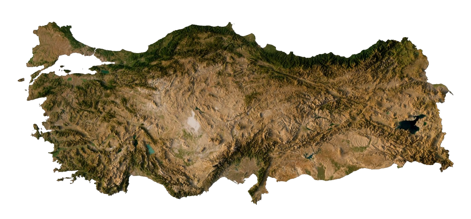 Turkiye Relief Map