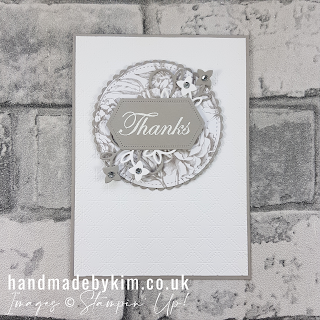 Peony GardeDSP Gray Granite Thank You Card Stampin' Up!