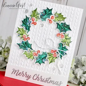 Sunny Studio Stamps: Christmas Trimmings Alpaca Holiday Warm & Cozy Woodland Borders Christmas Cards by Leanne West