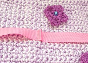 Crochet Hook Case - Detail of Strap Attachment