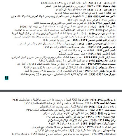 اهم شخصيات مادة تاريخ رابعة متوسط الجيل الثاني