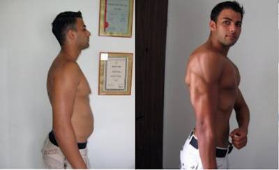 לפני ואחרי התזונה והדיאטה של קובי עזרא המטופל עומרי אזולאי
